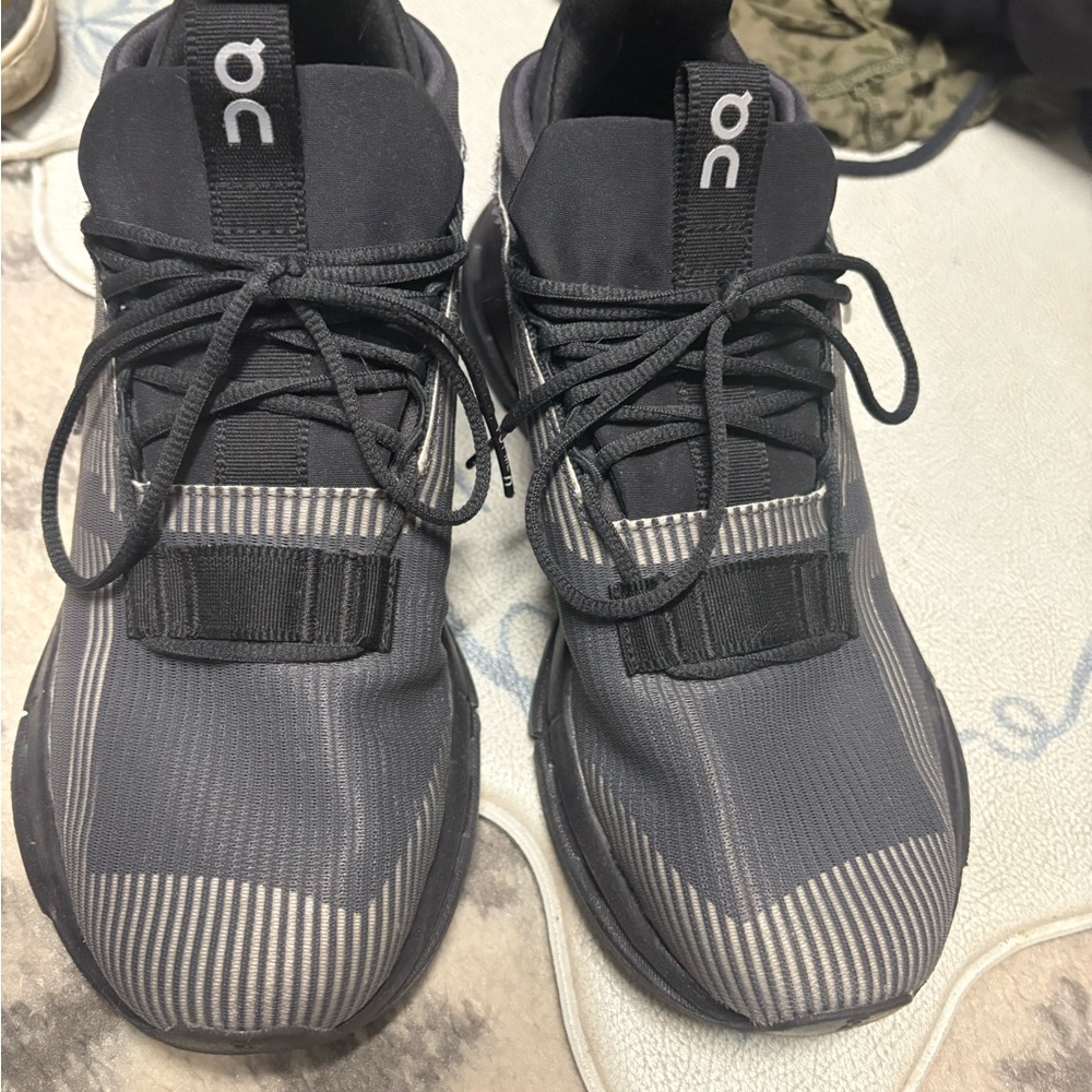 On Running Black and Gray Women's Sneakers